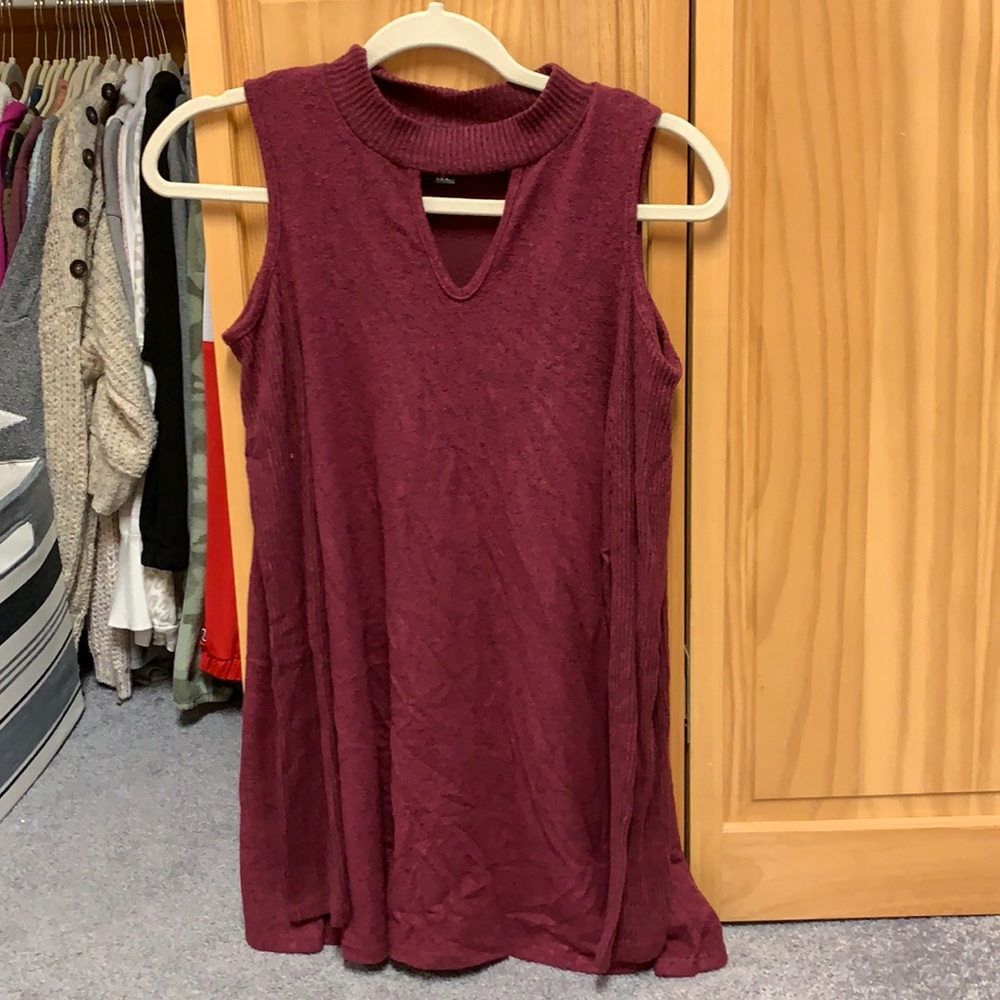 Burgundy sweater